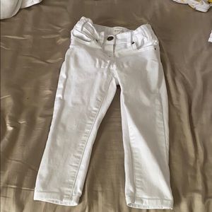 Toddler girl white denim skinny jeans. Crewcuts.